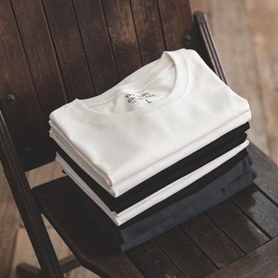 Retro White T-Shirt with Short-Sleeved Bottoming Shirt 2