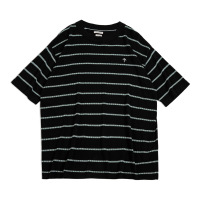Black and White Color Contrast Round Neck Loose Sleeve T-Shirt Men's Summer 13