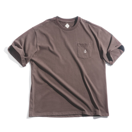 Loose Short-Sleeved Dark Gray T-Shirt 27