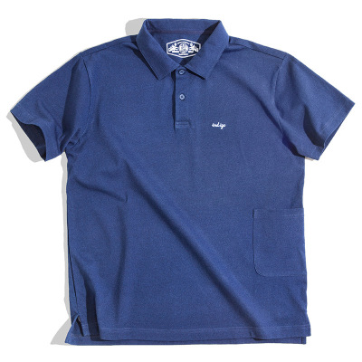 Collared Short Sleeve Solid Color Cotton Summer Lapel T-Shirt 9