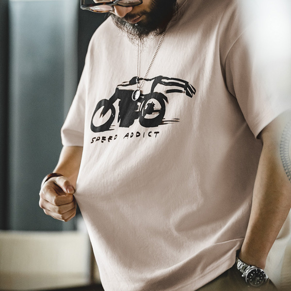 Summer Crewneck T-Shirt off Shoulder Half Sleeve Shirt C038