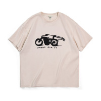 Summer Crewneck T-Shirt off Shoulder Half Sleeve Shirt C038