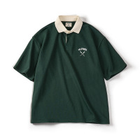 Embroidered Preppy Lapel Half-Sleeve T-Shirt 20