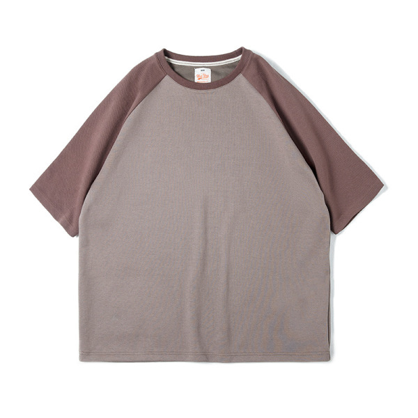 Retro Preppy Stitching Short Sleeves 29
