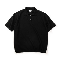 Knitted Polo Collar Basic Loose Breathable Mid-Sleeved T-Shirt 21