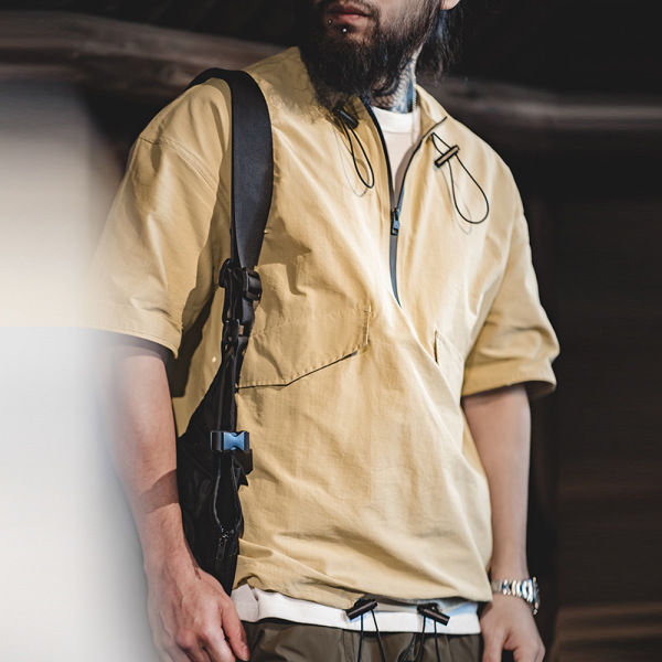 Outdoor Half Zipper Functional Short-Sleeved Jacket 15