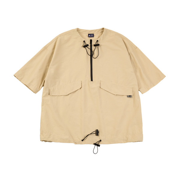 Outdoor Half Zipper Functional Short-Sleeved Jacket 15
