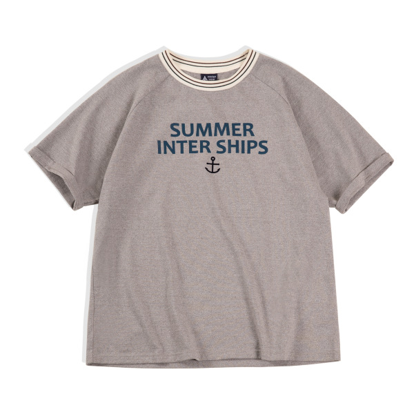Pepper Salt Short Sleeve T-shirt Boat Anchor 33