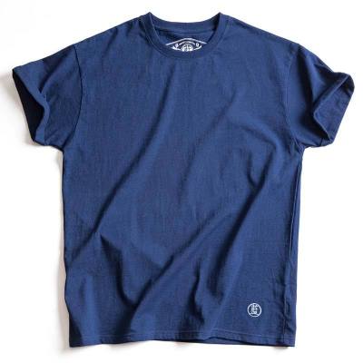Plant Blue Dyed T-Shirt Solid Color Thin Section Short Sleeves 14