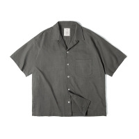 Vintage Collar Loose Men's Summer Shirt 42