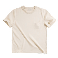 Retro Pocket T-Shirt Half Sleeve Tough Guy Short Sleeve Men's 5