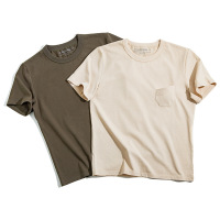 Retro Pocket T-Shirt Half Sleeve Tough Guy Short Sleeve Men's 5