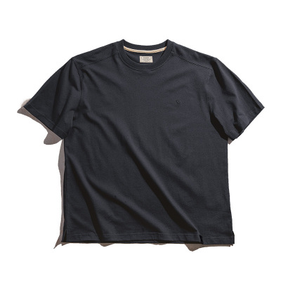 Round Neck Brushed White T-Shirt Men's Thin Cotton Short Sleeves 22