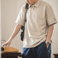 Spring Silhouette Solid Color Polo Collar Bottoming Shirt 12