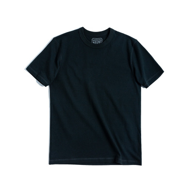Thick Carbon Brushed T-Shirt Men's Cotton Short-Sleeved Loose 8