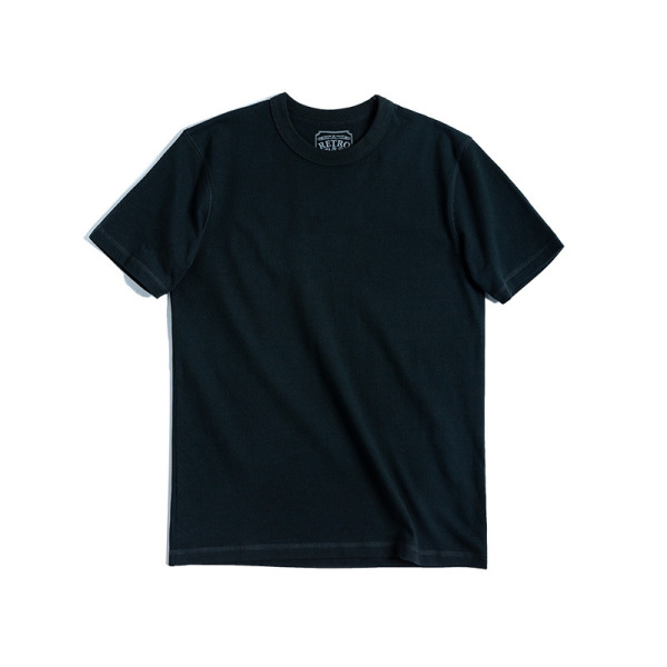 Thick Carbon Brushed T-Shirt Men's Cotton Short-Sleeved Loose 8