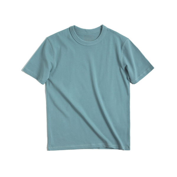 Thick Carbon Brushed T-Shirt Men's Cotton Short-Sleeved Loose 8