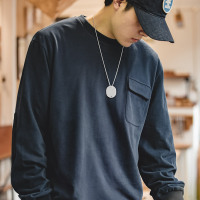 Vintage suede patchwork cotton long sleeves 30