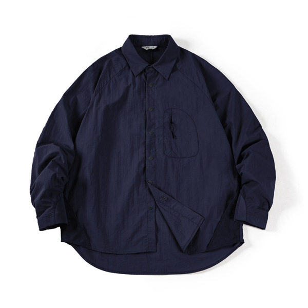 American Men's Spring and Summer Thin Light Functional Silhouette Shirt 58