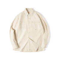 Cotton Shell Lapel Long Sleeve Shirt 51