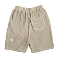 Draped Waffle Shorts Fried Street Profile Casual Pants 70