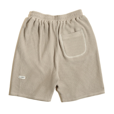 Draped Waffle Shorts Fried Street Profile Casual Pants 70