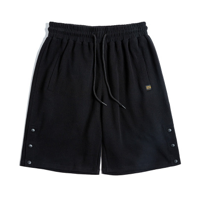 Fitness Black Side-Breasted Cropped Pant 79