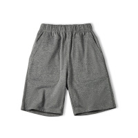 Gray Knit Pocket Loose Fit Lounge Shorts C080
