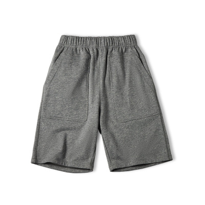 Gray Knit Pocket Loose Fit Lounge Shorts C080