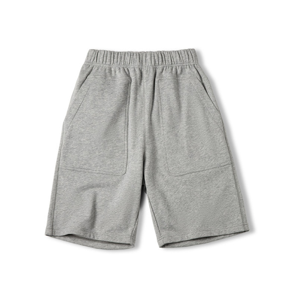 Gray Knit Pocket Loose Fit Lounge Shorts C080