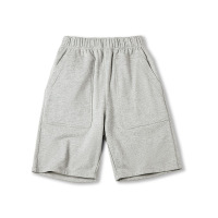 Gray Knit Pocket Loose Fit Lounge Shorts C080