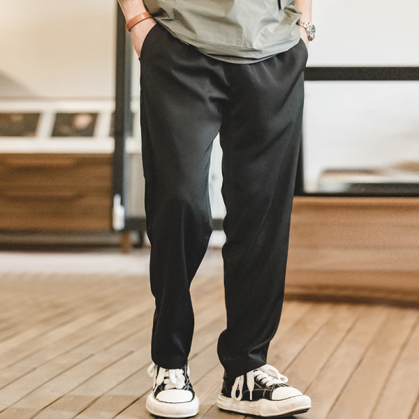 Khaki Drape Casual Pants Anti-Wrinkle and Non-ironing C081