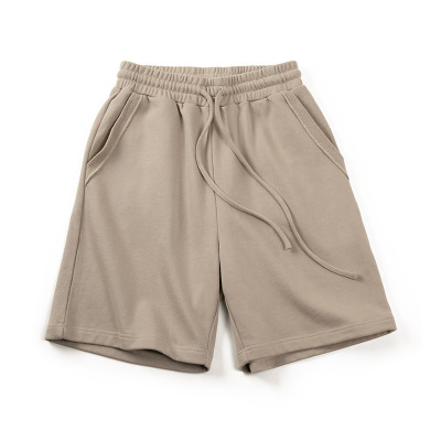Men's Heavyweight Knitted Shorts Drawstring Straight Sports Pants 78