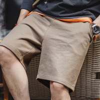 Men's Heavyweight Knitted Shorts Drawstring Straight Sports Pants 78