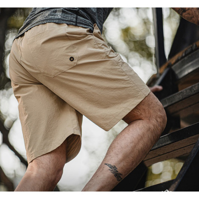 Men's Outdoor Casual Woven Large Pocket Pleated Cropped Pants 68