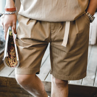 Men's Summer Buckle Belt Straight Shorts 69