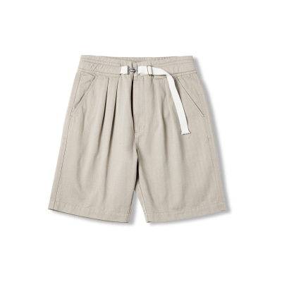 Men's Summer Buckle Belt Straight Shorts 69