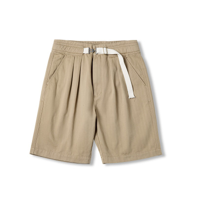 Men's Summer Buckle Belt Straight Shorts 69