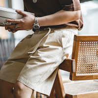 Men's Summer Buckle Belt Straight Shorts 69