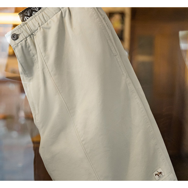 Men's Washed Elastic Waist Pants Cropped Pants Cool 75