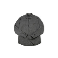 Velvet Cotton Shirt Gray Business Long-Sleeved Shirt Men 56