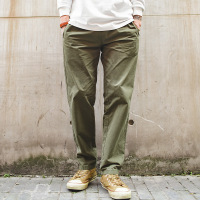 Black Straight Leg Casual Pants Elastic Waist Dad Pants 83