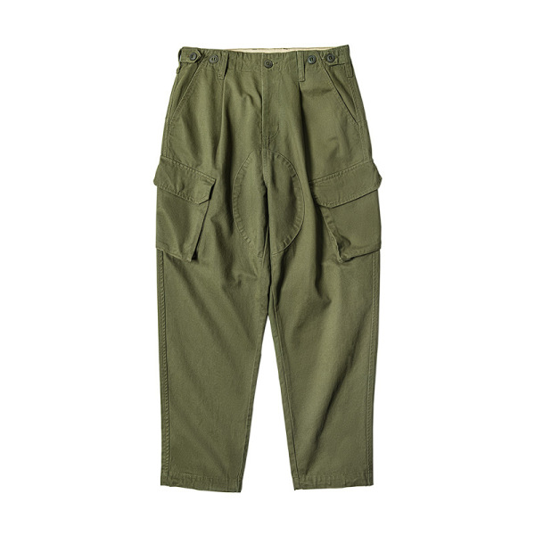 British Tapered Elastic Drawstring Oversized Pocket Trousers 86