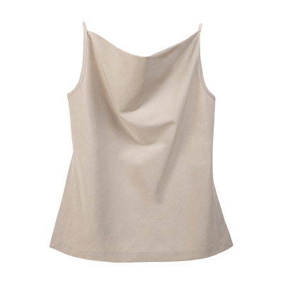 Solid Color V-Neck Loose Sleeveless Vest 124