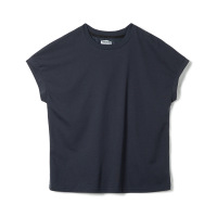 Ice Silk Top Drop Shoulder Basic Short Sleeve Cool Summer 103