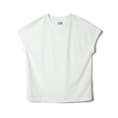 Ice Silk Top Drop Shoulder Basic Short Sleeve Cool Summer 103