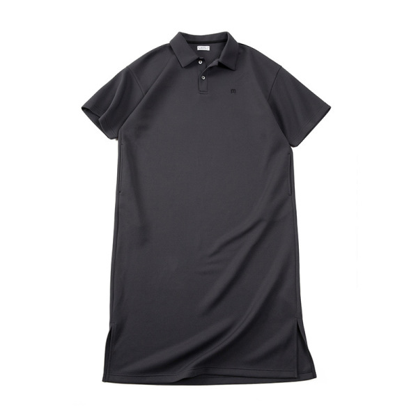 Casual Polo Neck Dress with Loose Lapel 109