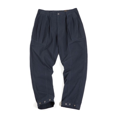 Casual Retro Navy Blue Trousers 91