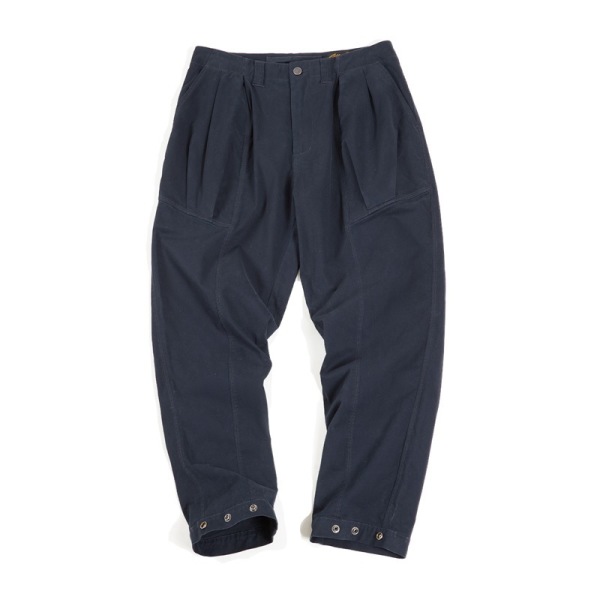 Casual Retro Navy Blue Trousers 91