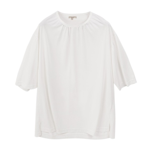 Simple Round Neck Pullover Looks Thin Lazy Short Sleeves 106